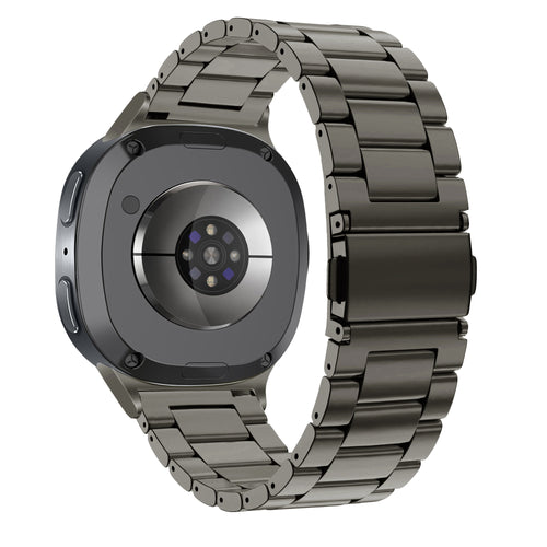 Bandz Samsung Galaxy Watch 8 - 44mm stalen band 'Classic' (grafiet)