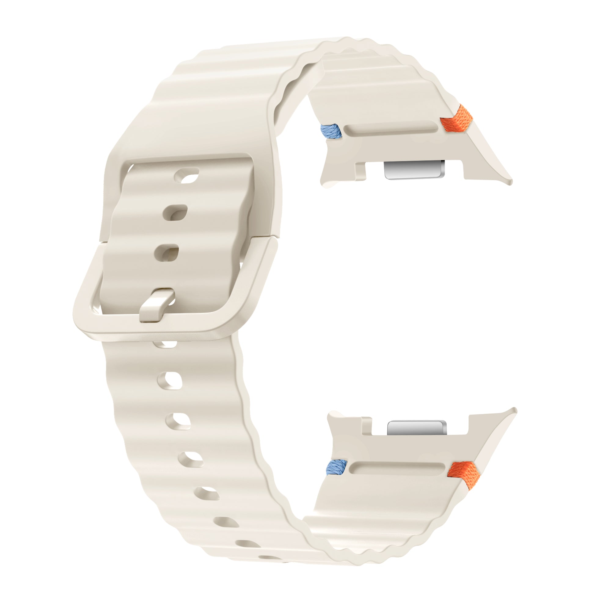Correa silicona Wave Samsung Galaxy Watch 8 - 44mm (blanco estrella)