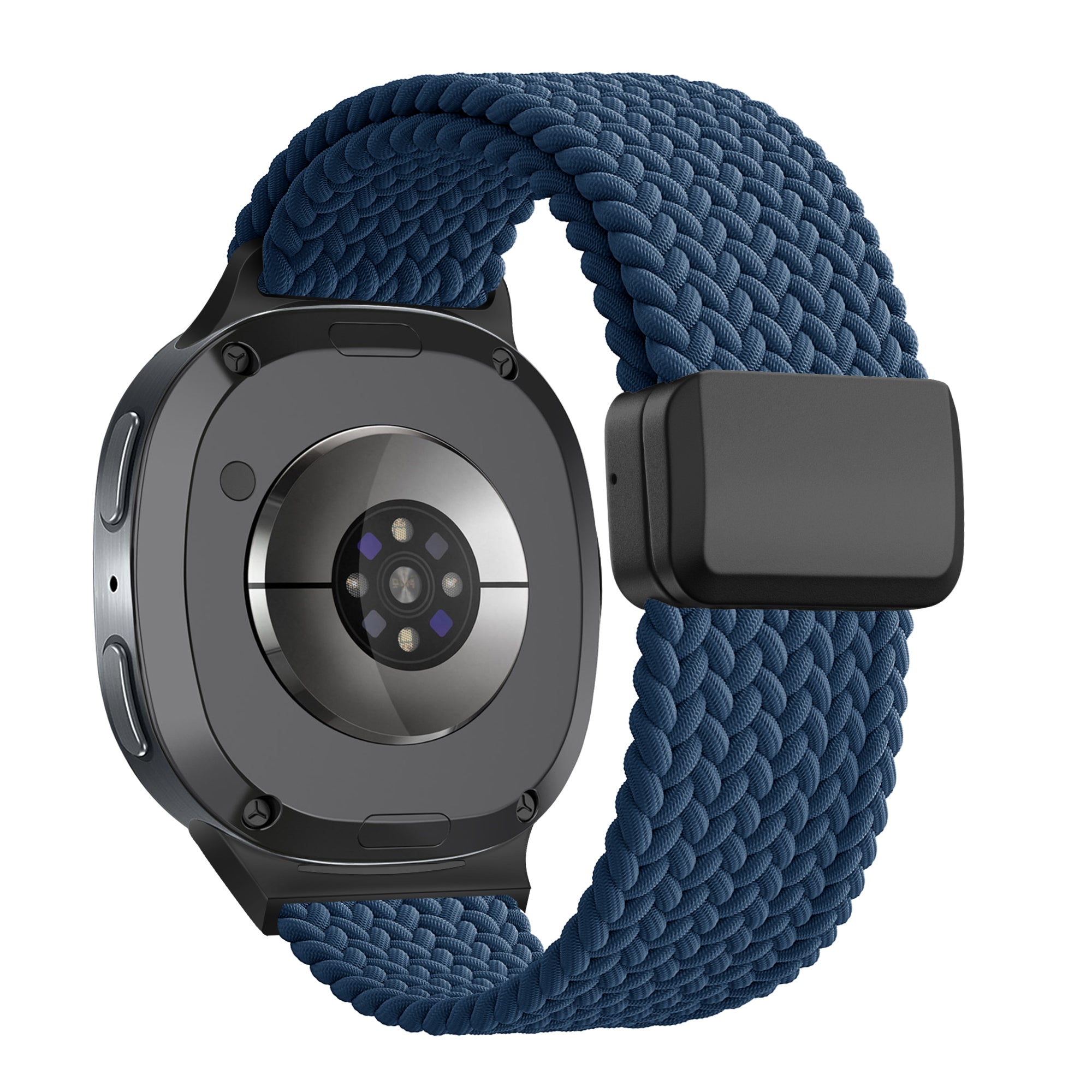 Bandz Samsung Galaxy Watch 8 - 44mm Magnetisches Geflochtenes Armband (Dunkel Blau)