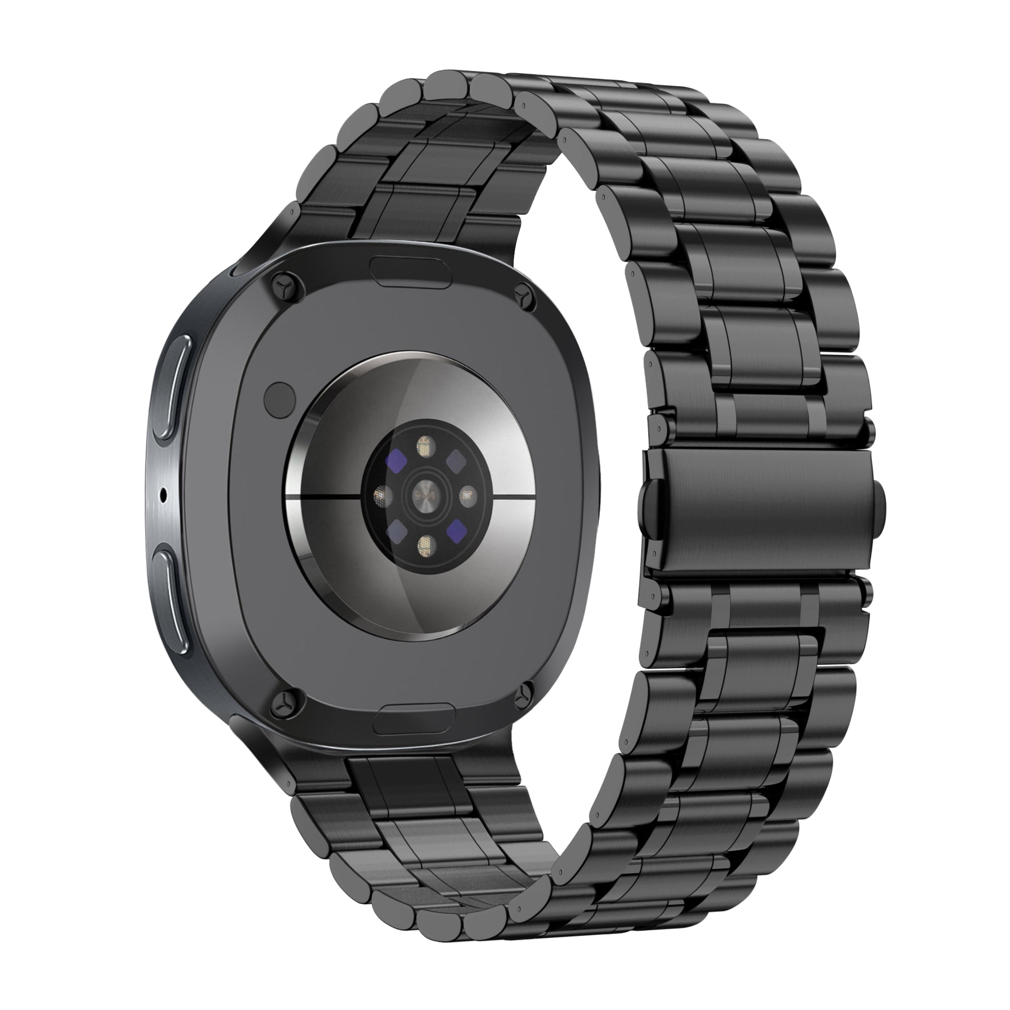 Bandz Samsung Galaxy Watch 8 - 44mm Stahl Armband 'Deluxe' (Schwarz)