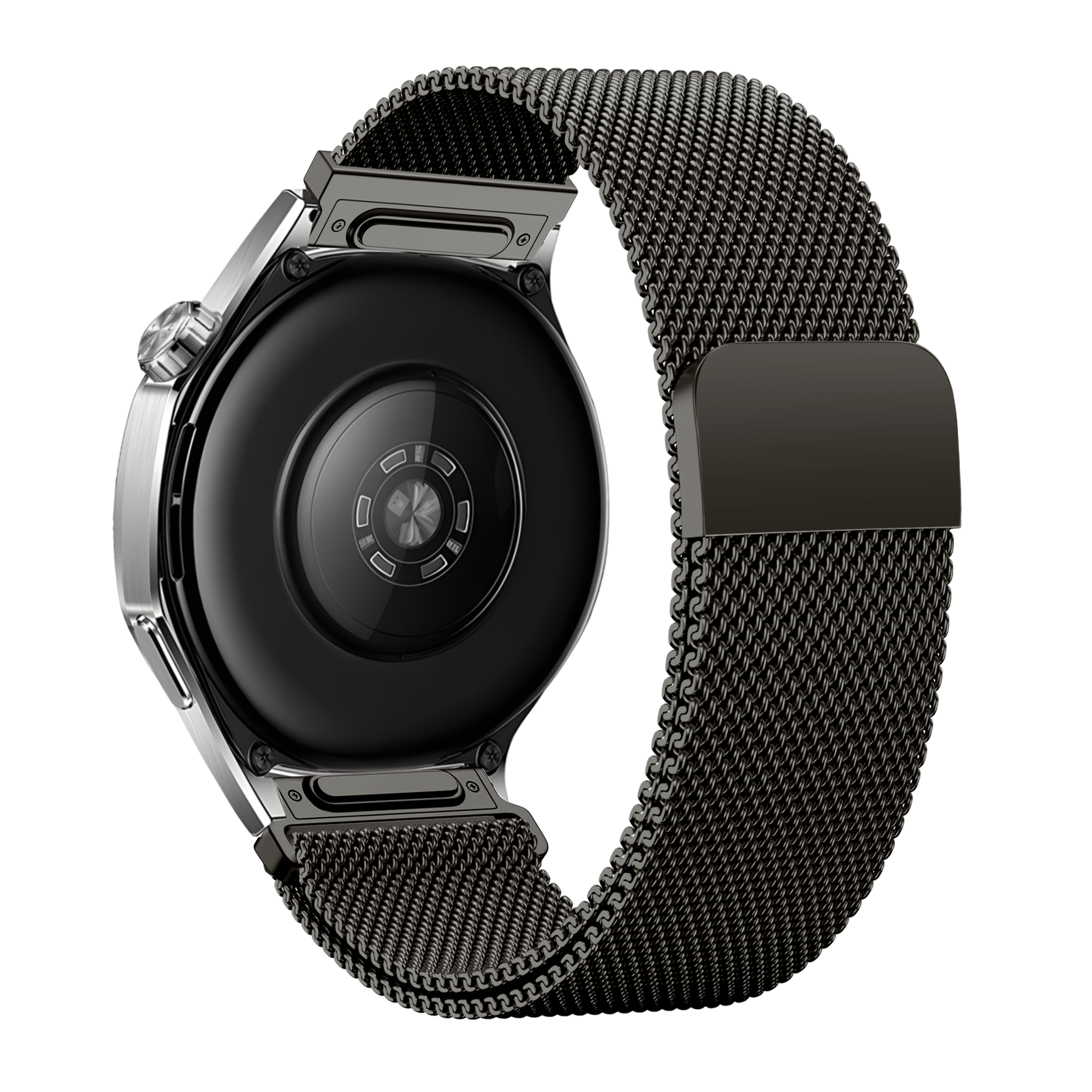 Bandz Coros Apex 46mm 'One Push' Milanese Strap (Titanium Grey)