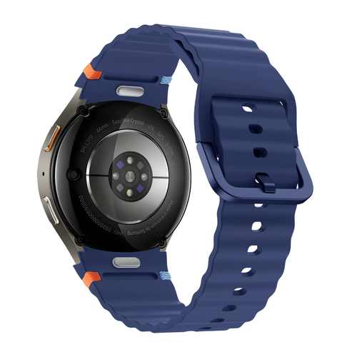 Bandz Bracelet Wave 'Easy Fit' Samsung Galaxy Watch 5 - 44mm (bleu foncé)