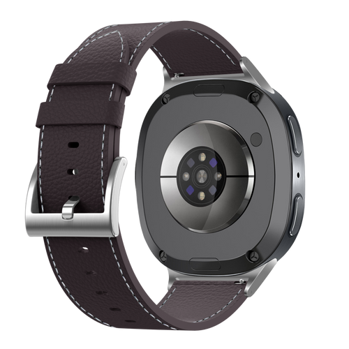Samsung Galaxy Watch 8 - 40mm leren grain band (koffiebruin)