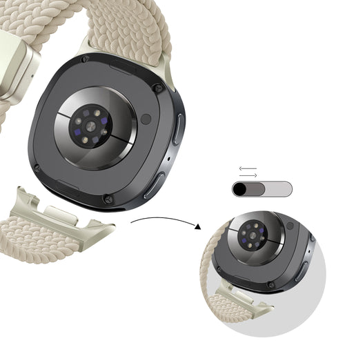 Bandz Samsung Galaxy Watch 8 - 40mm Magnetisches Geflochtenes Armband (Polarstern)