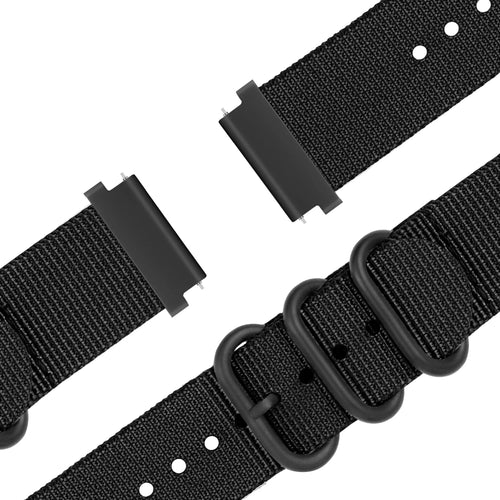 Bandz Levowatch Tiny Buckled Nylon Strap (Black)