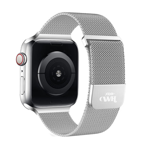 xoxo Wildhearts Apple Watch Milanaise Armband (Silber)