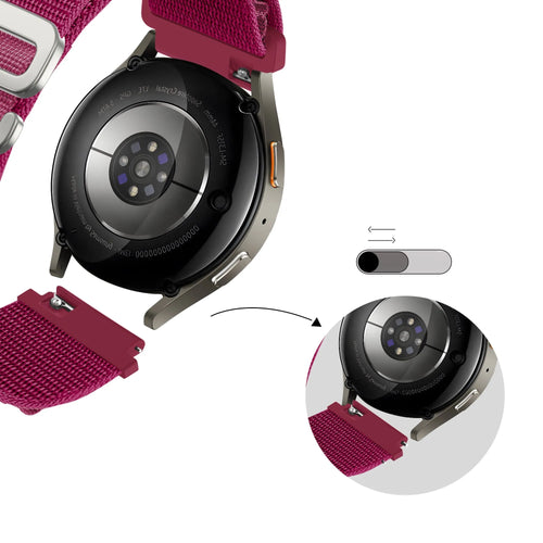 Bandz Correa nylon Alpine Amazfit Bip U Pro (rosa-rojo)