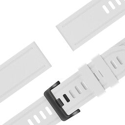 Bandz Garmin Instinct E - 40mm siliconen band met gesp (wit)