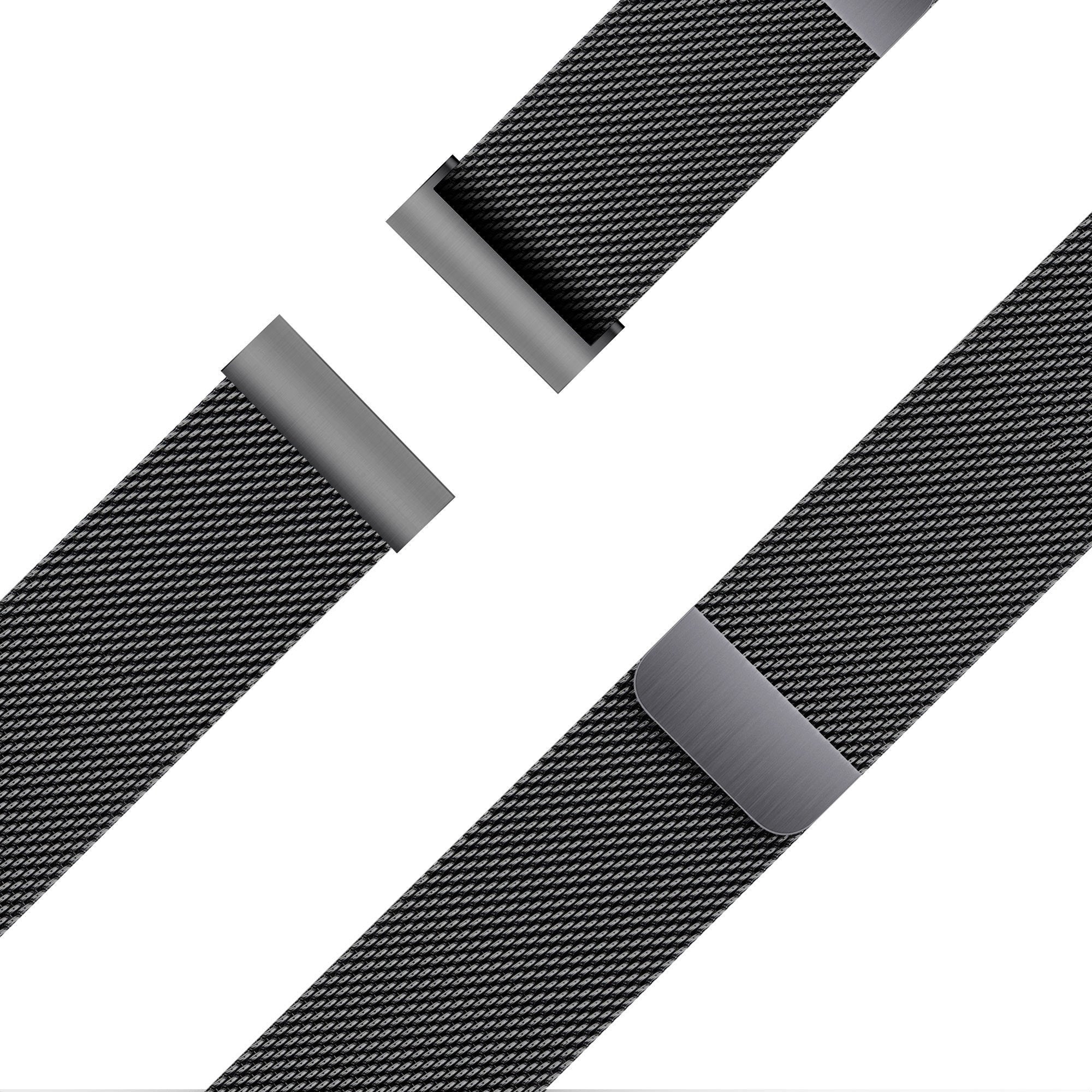 Bandz Coros Apex 42mm Milanese Loop Strap (Black)