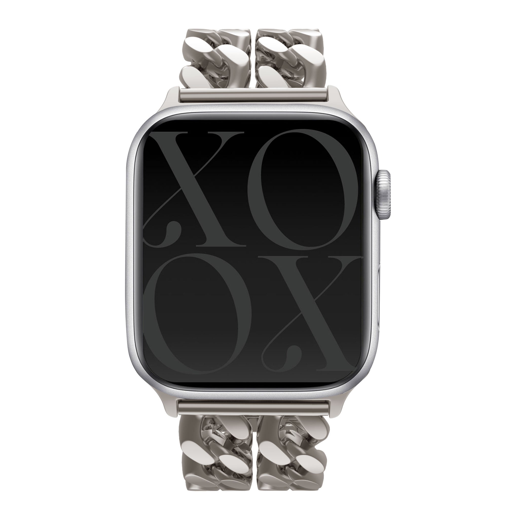 Correa acero cadena Apple Watch xoxo Wildhearts  - 38/40/41/42mm (blanco estrella)