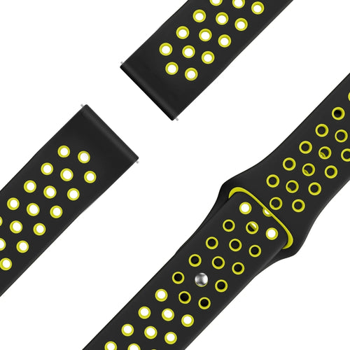 Bandz Levowatch Tiny Sport Strap 'Deluxe' (Black/Yellow)