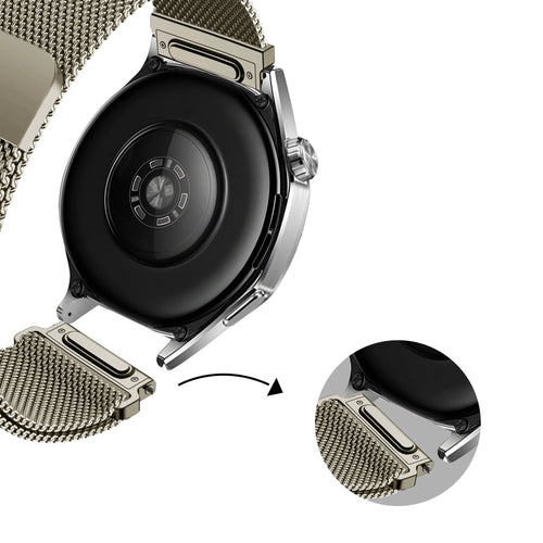 Bandz Huawei Watch GT 7 Pro Milanese Strap 'Easy Fit' (Titanium Grey)