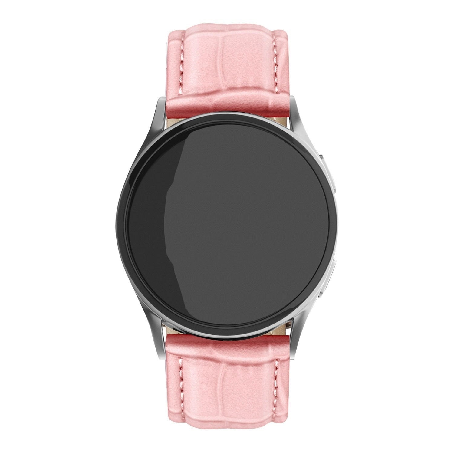 Correa cuero cocodrilo Amazfit Active 2 (arena rosa)