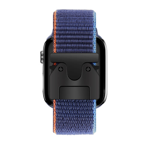 Bandz Apple Watch Nylon Band 'Classic' mit P-Schnalle (Dunkelblau)