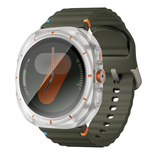 Bandz Samsung Galaxy Watch 7 - 44mm Square PC Case with Glass (Frost)