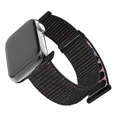 BALR. Correa de nailon Apple Watch (negra)