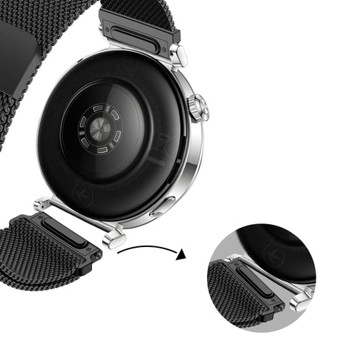Bandz Correa milanesa 'Easy fit' Huawei Watch GT 5 Pro - 42mm (negro)