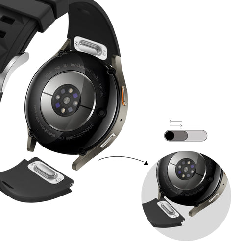 Bandz ICE Smart 2.0 Round 1.20 Silicone Strap 'Easy fit' (Black)