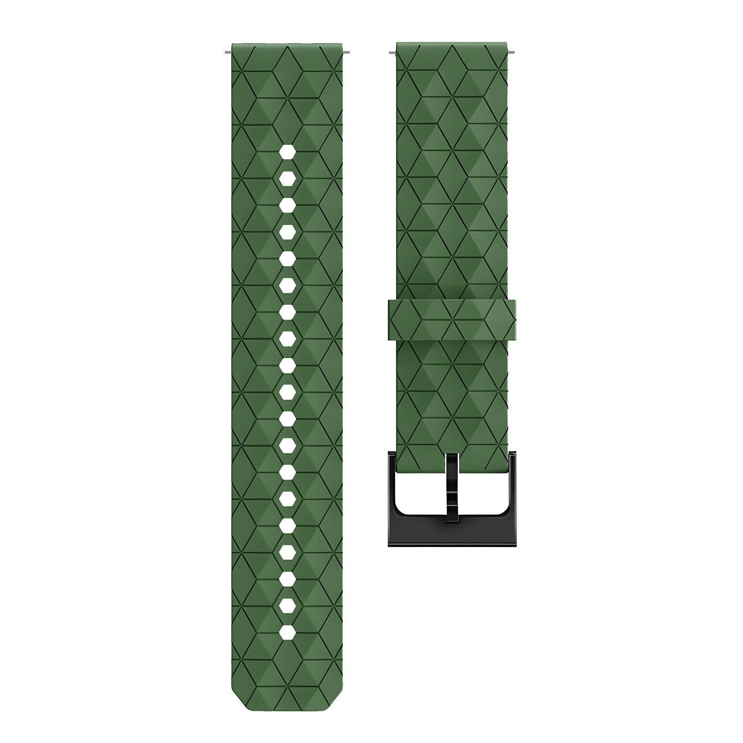 Suunto 9 Peak Pro Silicone Hexa Strap (Army Green)