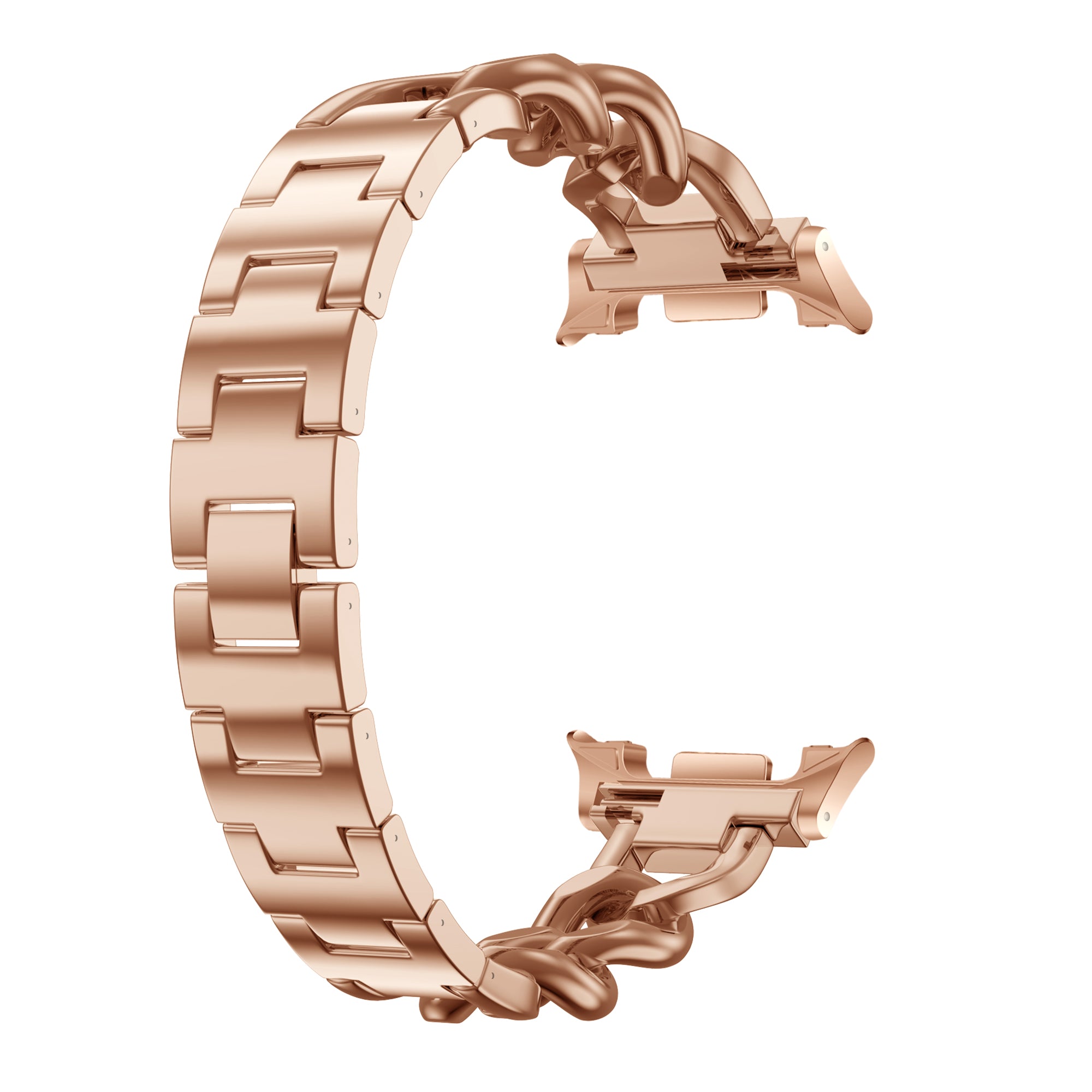 Samsung Galaxy Watch 8 - 40mm Steel Chain Strap (Rose Gold)