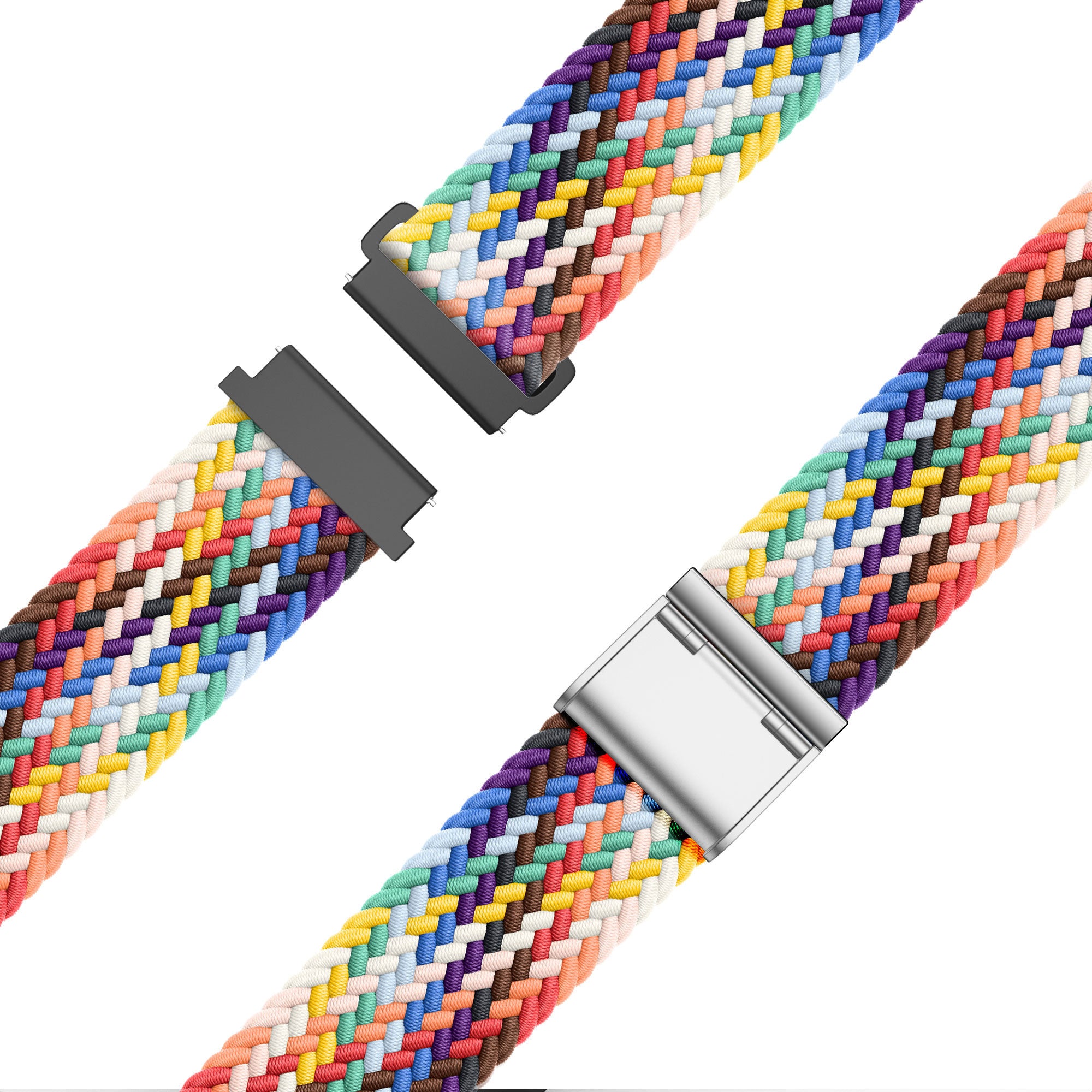 Bandz Correa nylon trenzado Amazfit Active 2 (arcoiris)