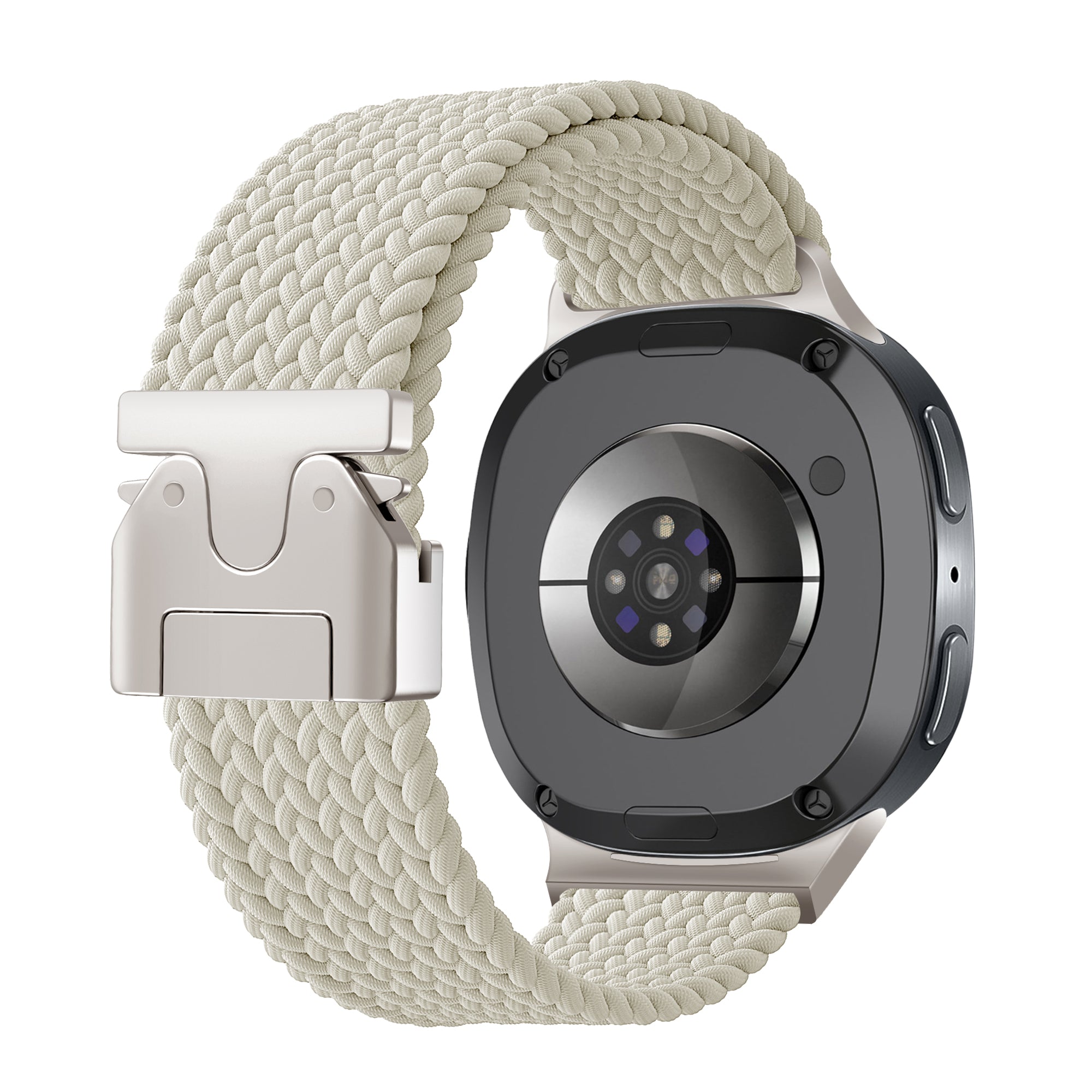 Correa tejida con hebilla Samsung Galaxy Watch 8 Classic (blanco estrella)