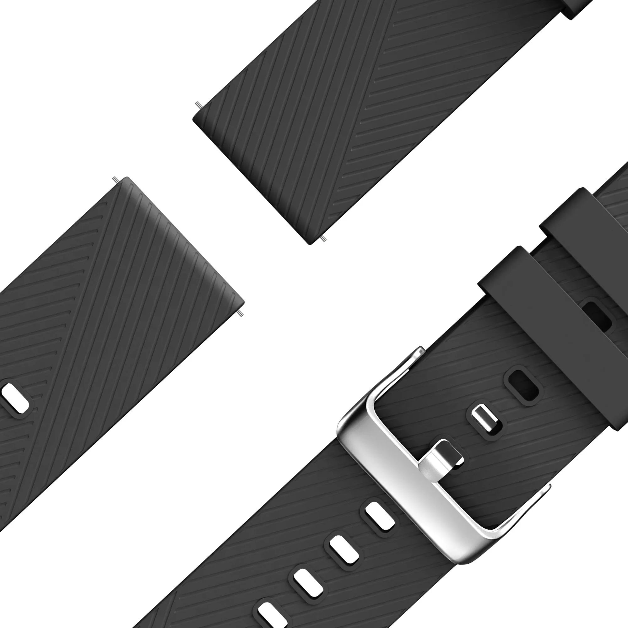 Bandz Bracelet silicone 'Deluxe' Coros Pace 2 (noir)