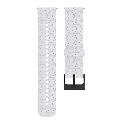 Amazfit Bip 5 silicone hexa band (wit)
