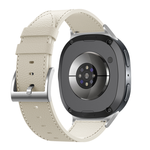 Bracelet cuir Samsung Galaxy Watch 8 Classic (beige)