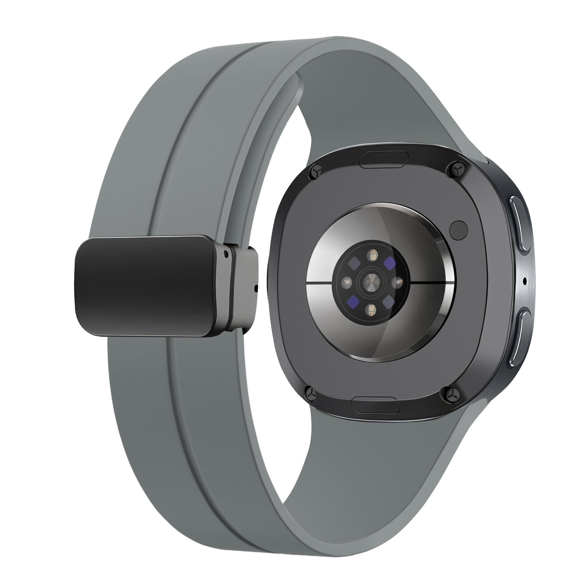 Correa silicona con hebilla Samsung Galaxy Watch 8 - 44mm (gris oscuro)