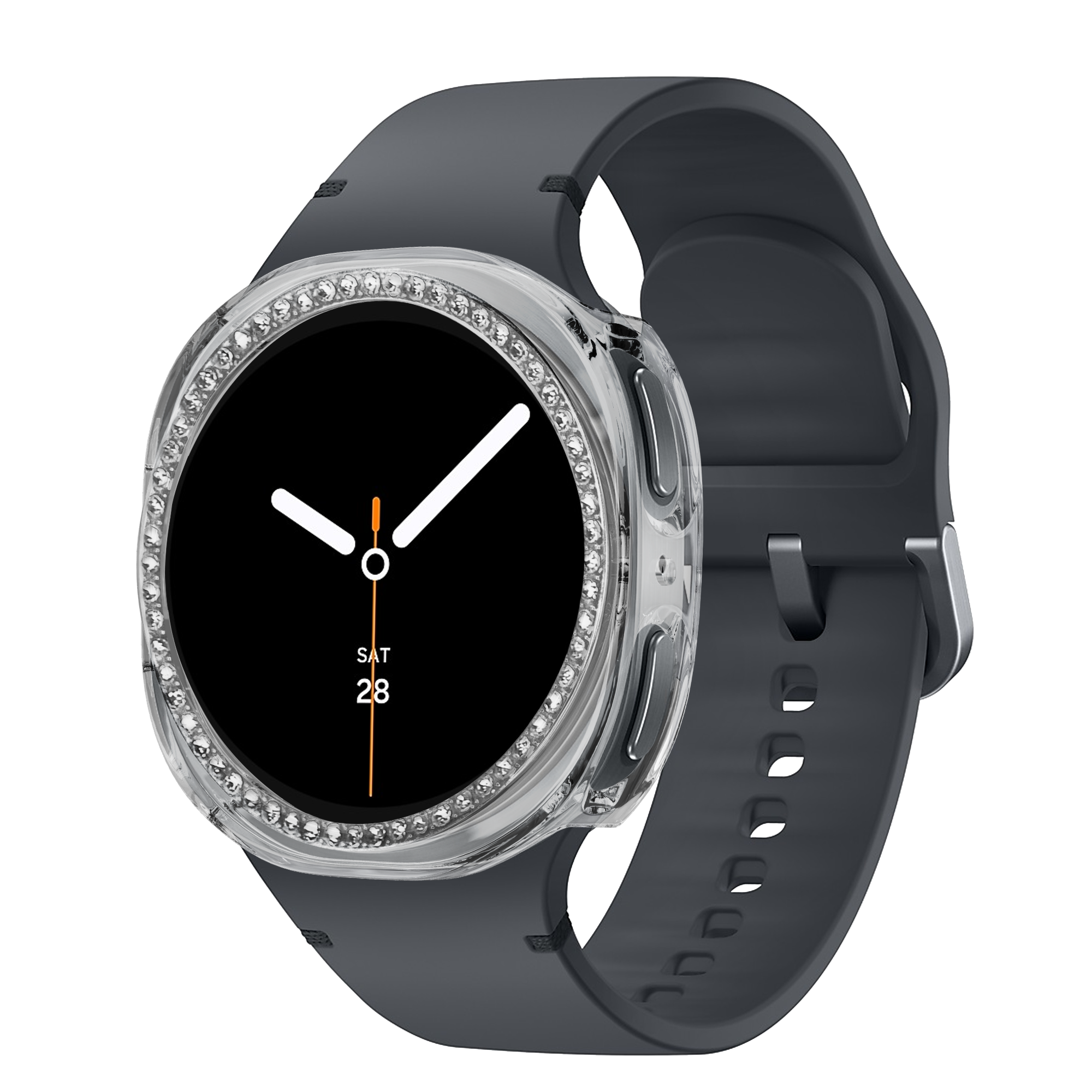 Bandz Funda PC Diamante Samsung Galaxy Watch 8 - 40mm (transparente)