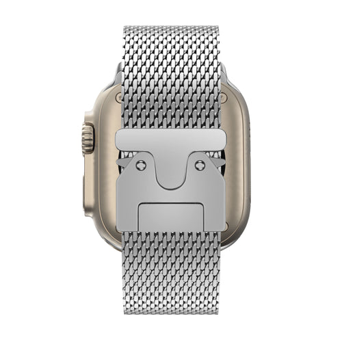 Bandz Correa milanesa Loop con hebilla-P Apple Watch Ultra (plata)