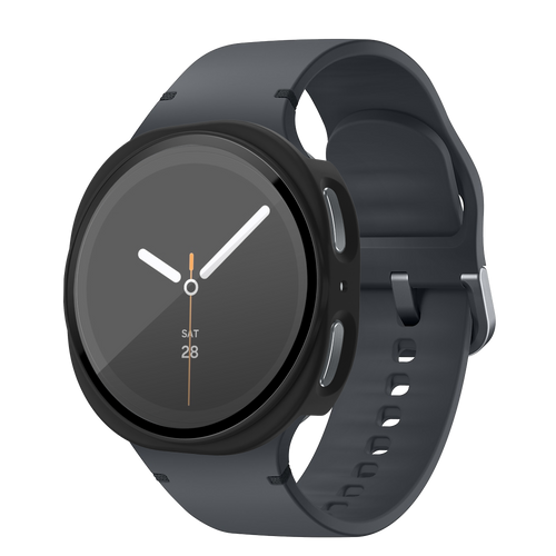 Bandz Samsung Galaxy Watch 8 - 40mm PC Hülle mit Glas (Schwarz)