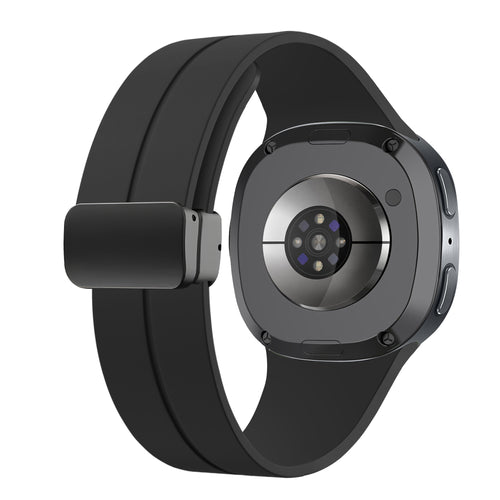 Samsung Galaxy Watch 8 - 40mm D-Schnalle Silikonarmband (Schwarz)
