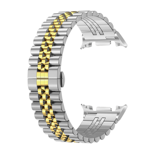 Samsung Galaxy Watch 8 - 44mm Jubilee Steel Strap (Silver/Gold)