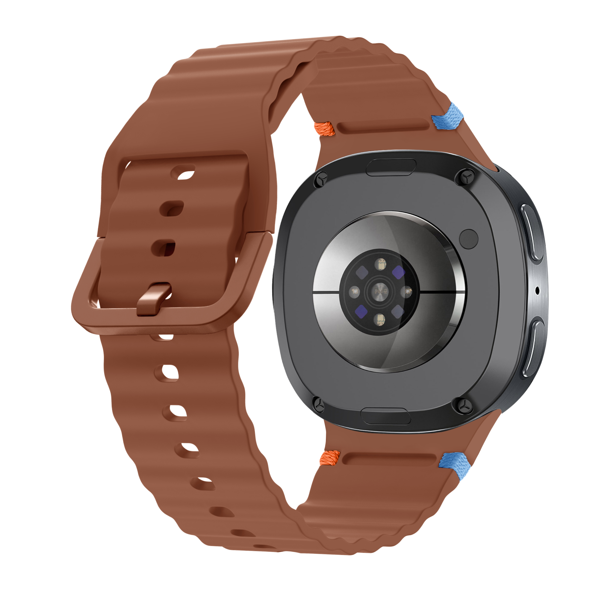 Samsung Galaxy Watch 8 Classic Wave Silikonarmband (Braun)