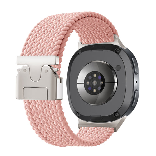 Samsung Galaxy Watch 8 - 44mm Geflochtenes Armband mit P-Schnalle (Rosa)