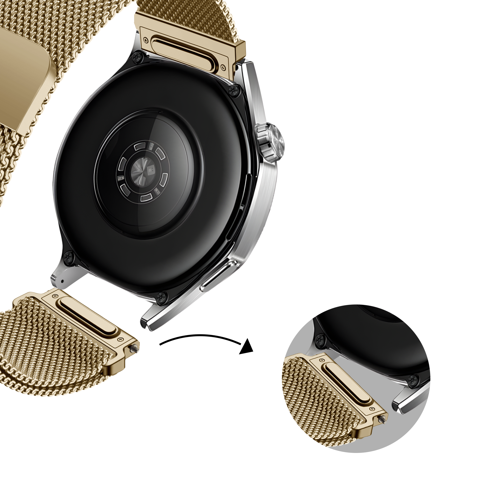 Bandz Correa milanesa 'Easy fit' Polar Ignite (dorado)