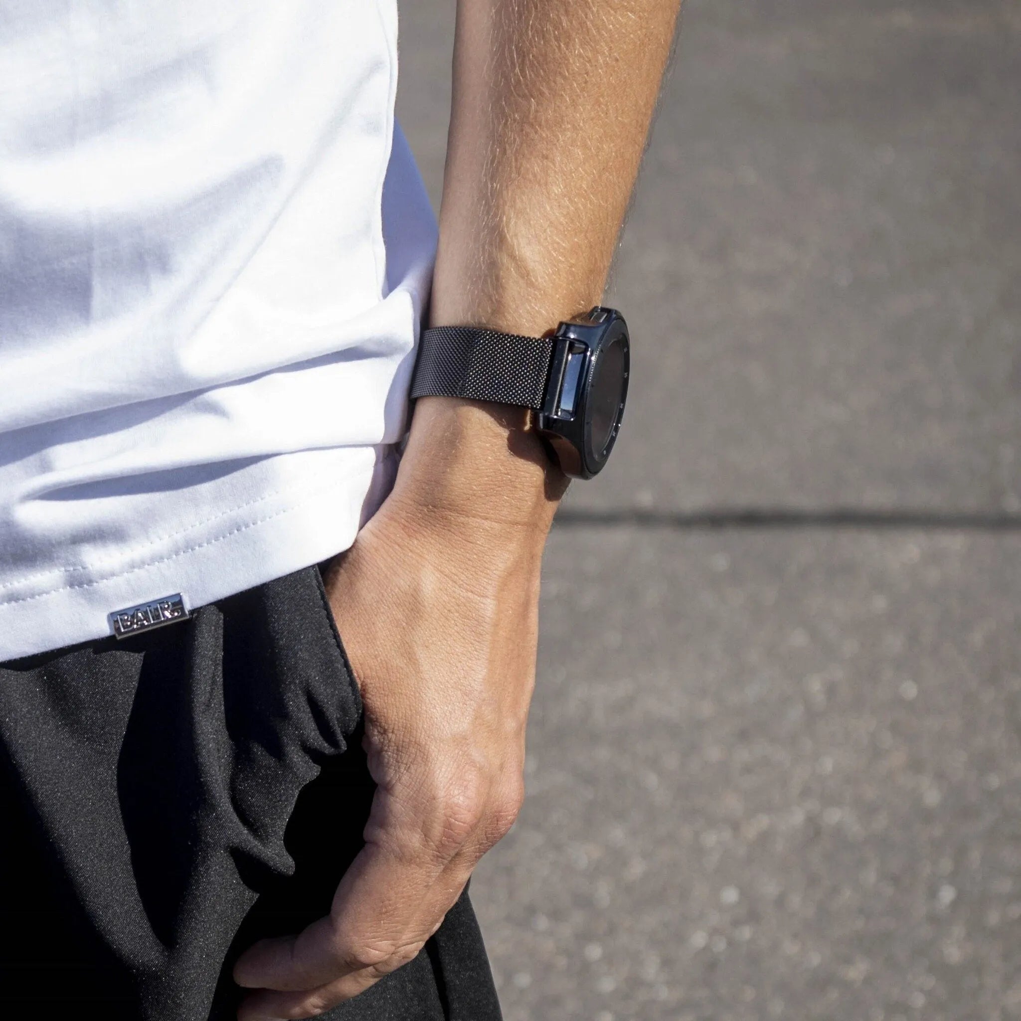 BALR Polar Grit X Milanese Strap (Black)