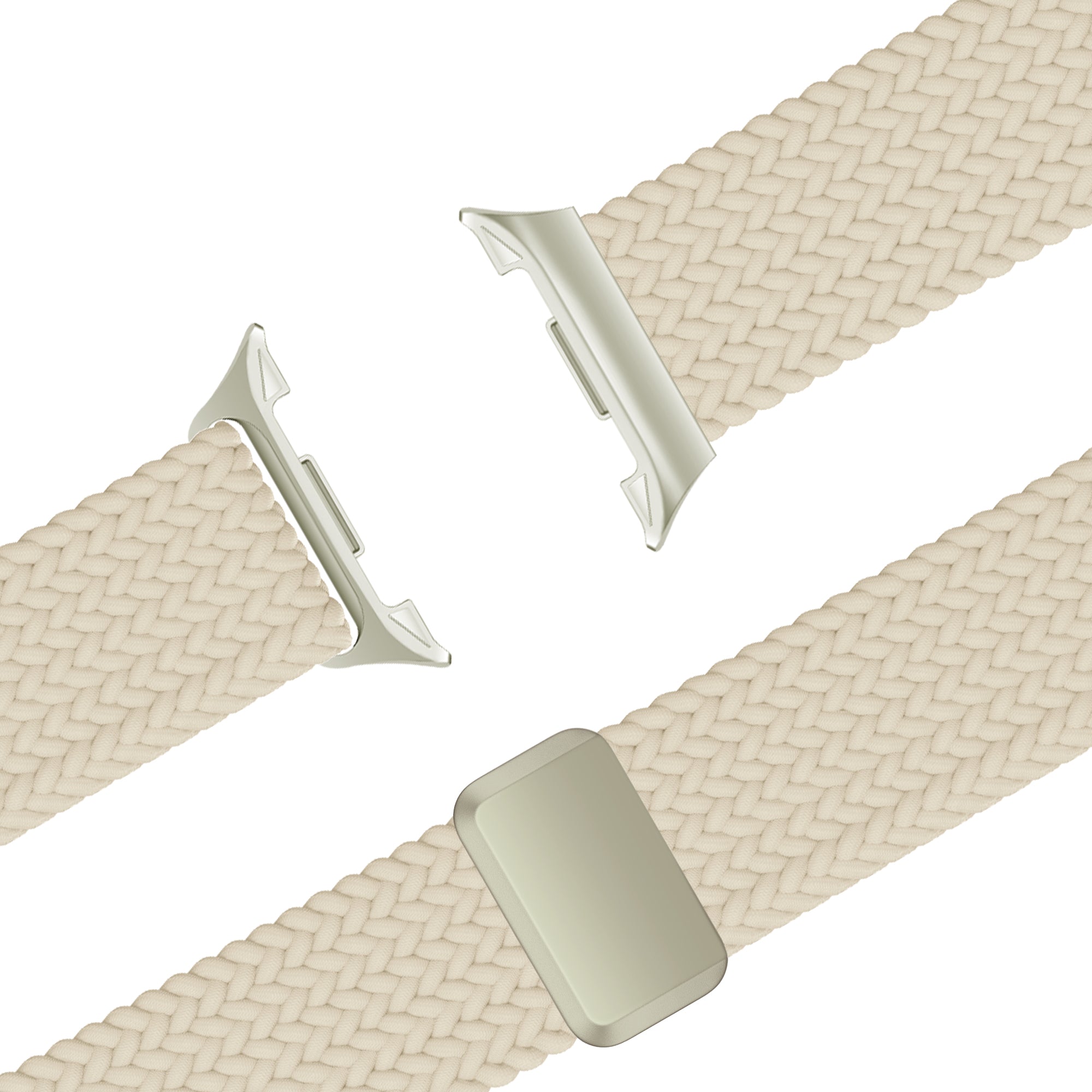 Bandz Samsung Galaxy Watch 8 - 44mm Magnetisches Geflochtenes Armband (Polarstern)