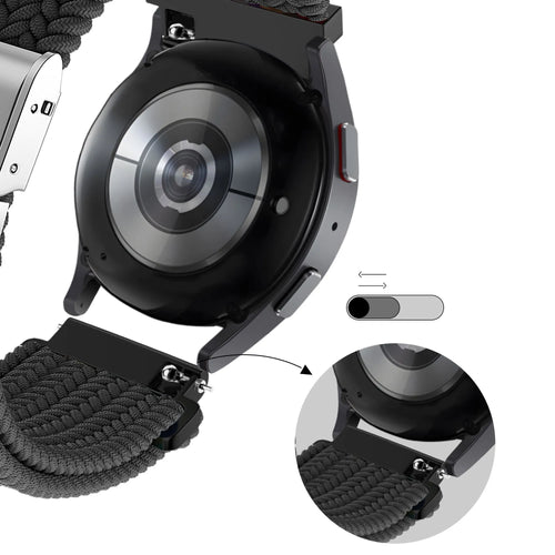 Bandz OnePlus Watch Woven Nylon Strap (Black)