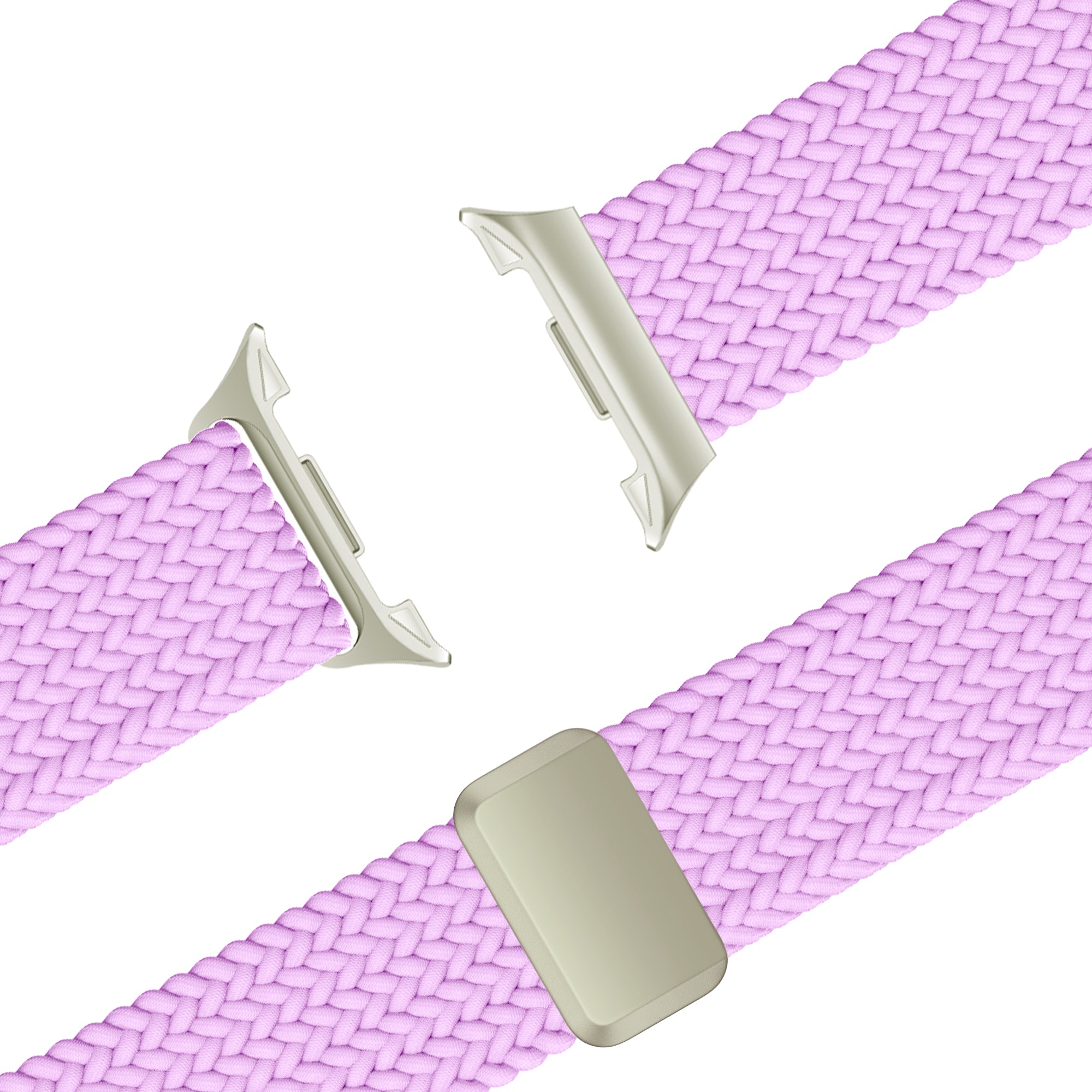 Bandz Samsung Galaxy Watch 8 Classic Magnetisches Geflochtenes Armband (Lila)