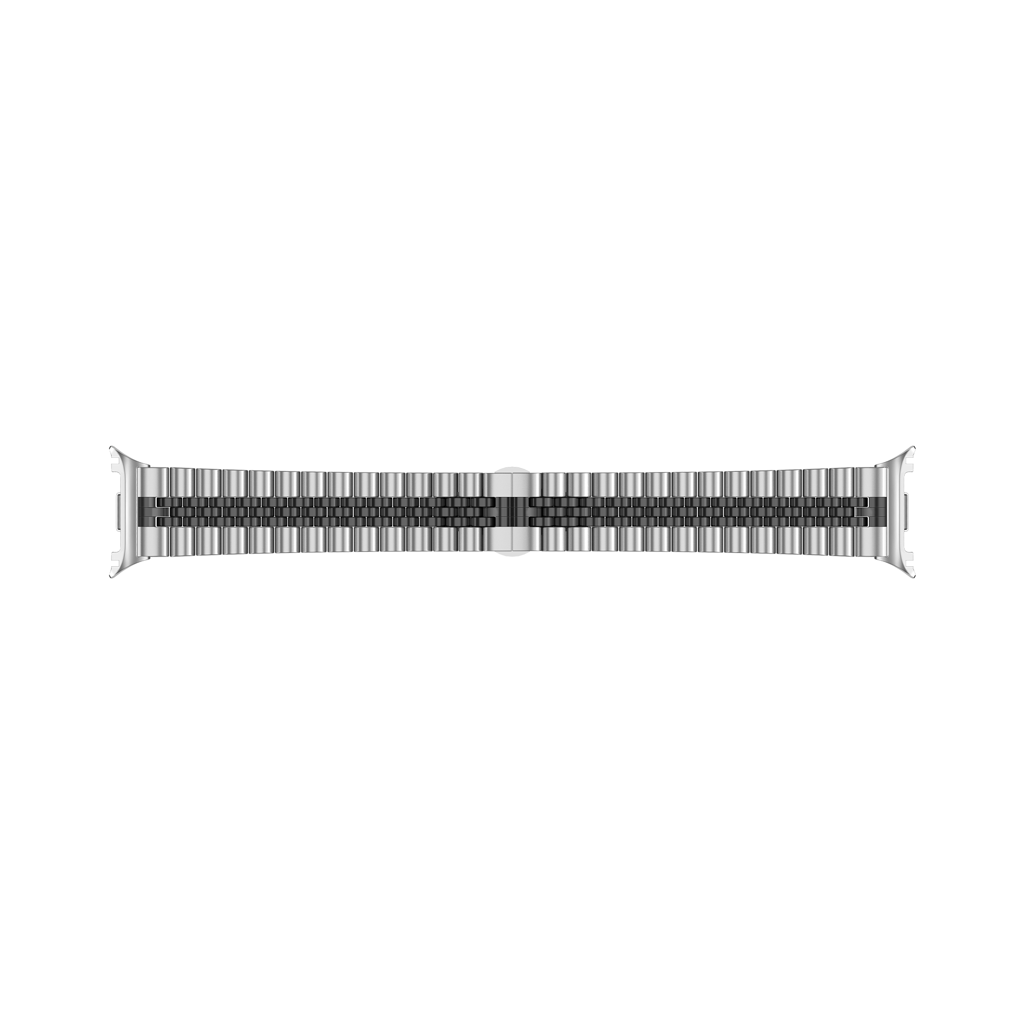 Samsung Galaxy Watch 8 - 40mm Jubilee Stahlarmband (Silber/Schwarz)