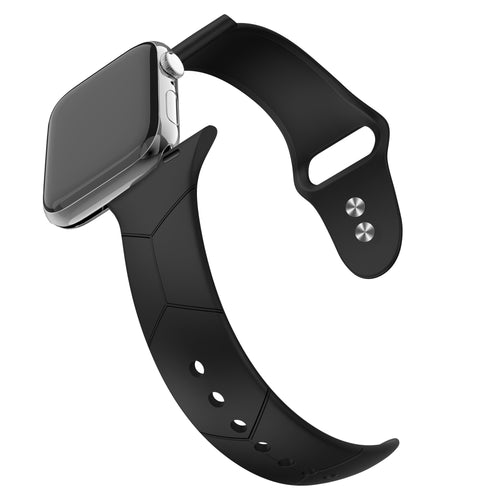BALR. Correa deportiva Hexagons Apple Watch (negra)