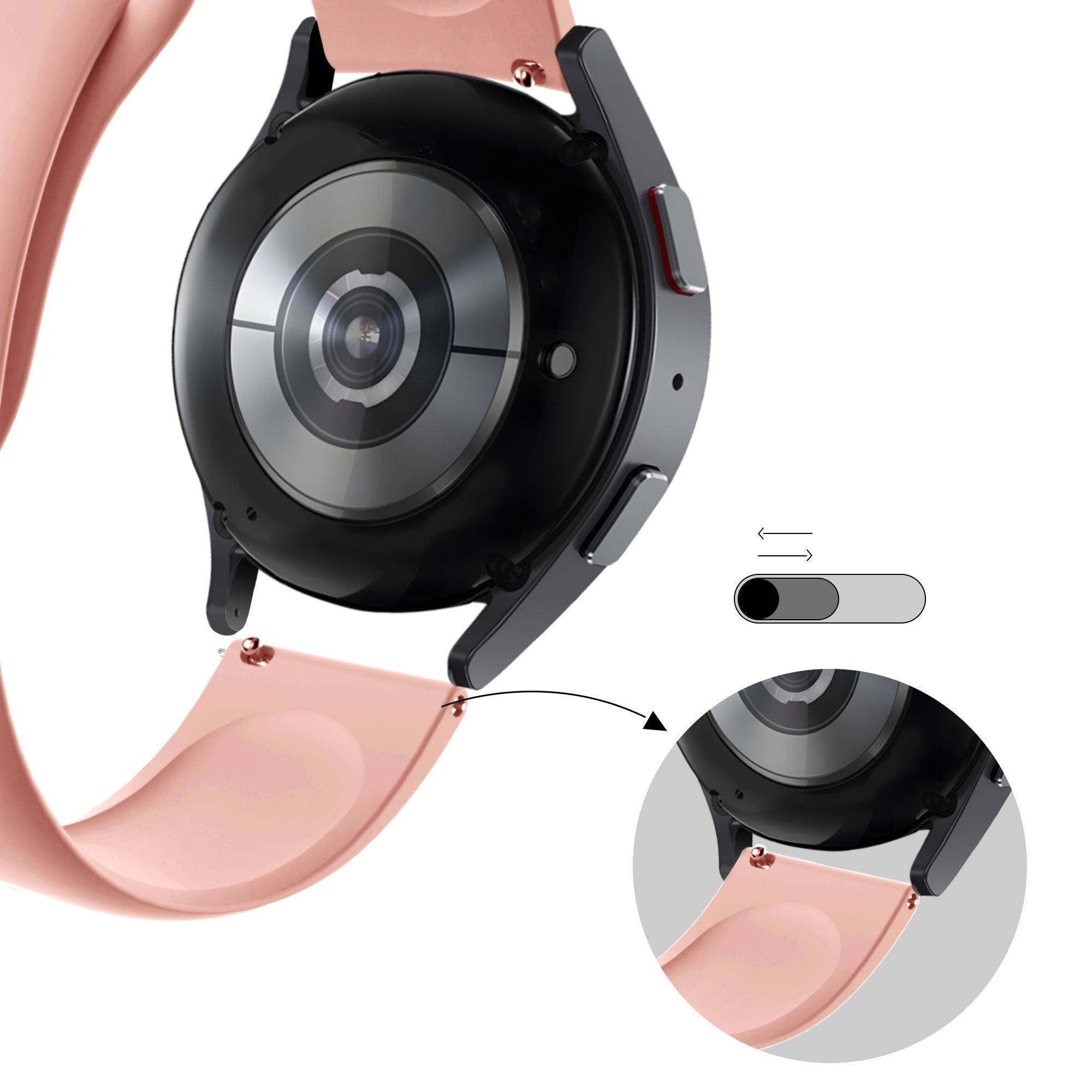 Bandz Amazfit Active 2 Sport Strap 'Deluxe' (Pink)