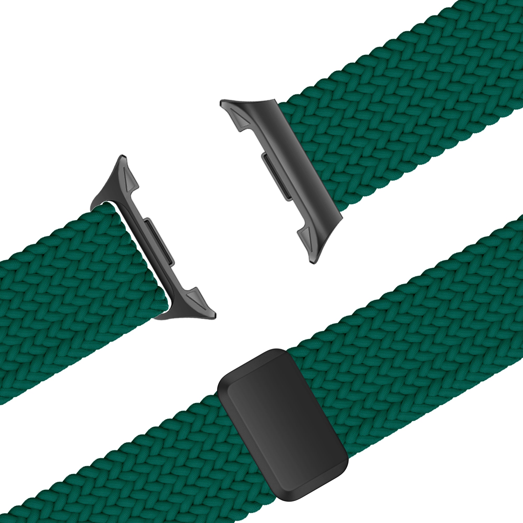 Bandz Samsung Galaxy Watch 8 - 40mm Magnetisches Geflochtenes Armband (Grün)