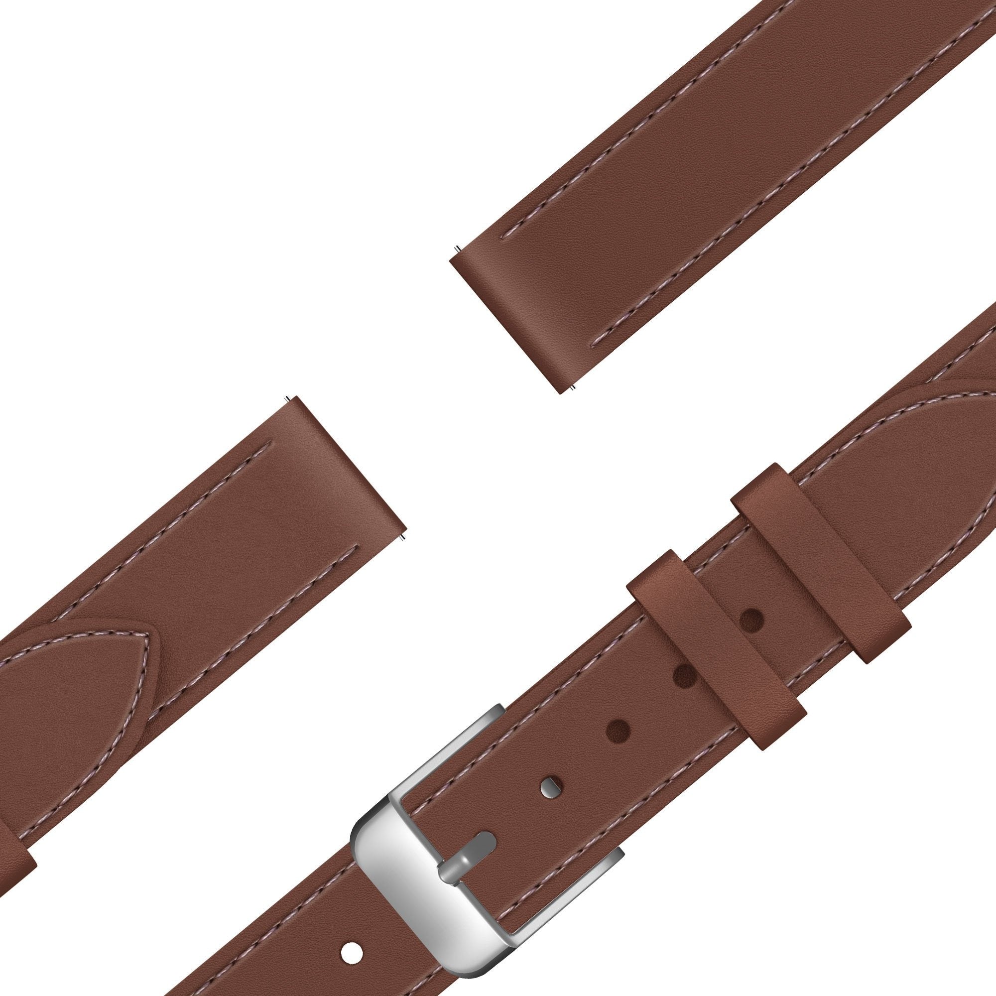 Correa reloj cuero 14mm - universal (marrón)