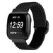 Fitbit Versa / Versa 2 Elastisches Armband (Schwarz)