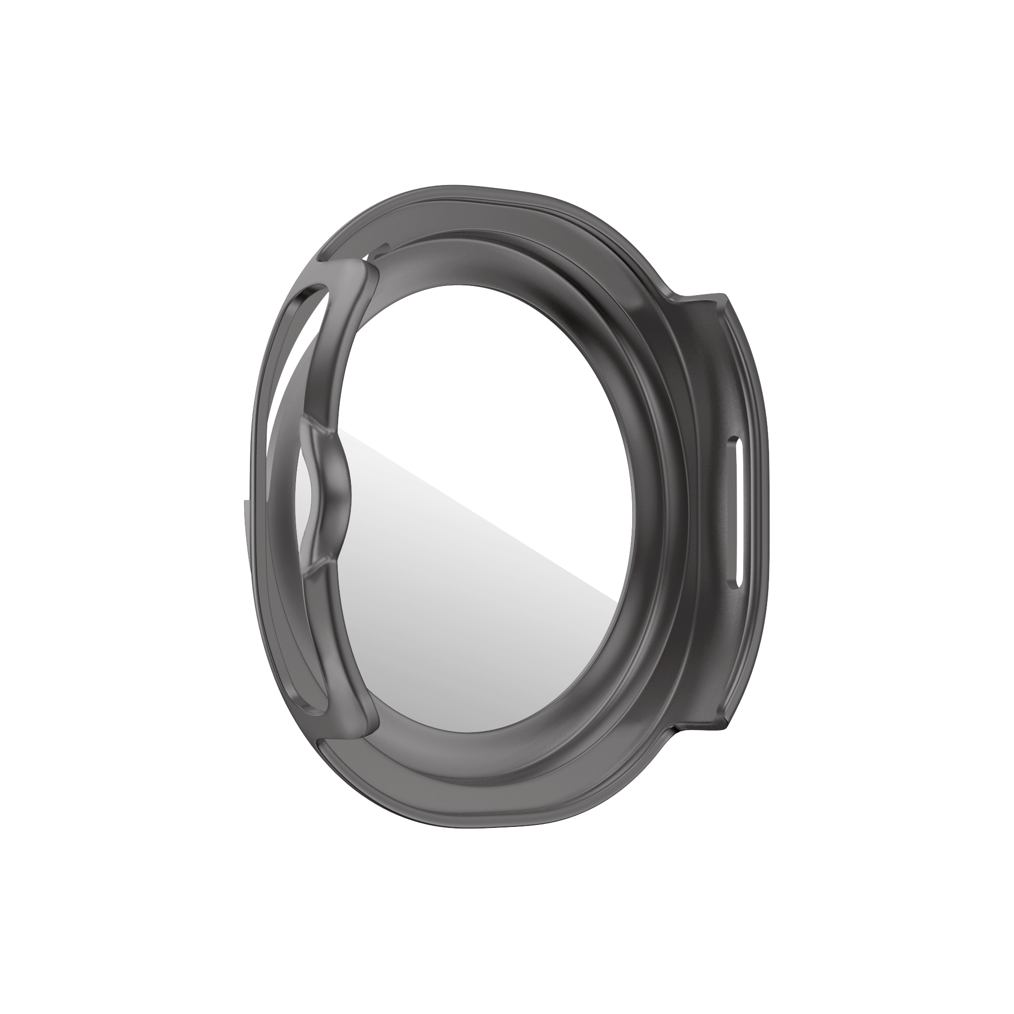Bandz Funda Bezel con vidrio Samsung Galaxy Watch 8 Classic (gris titanio/naranja)