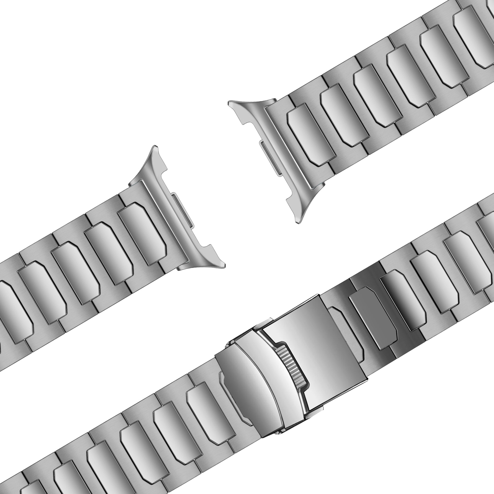 Bandz Correa titanio 'Deluxe' Samsung Galaxy Watch 8 - 44mm (plateado)